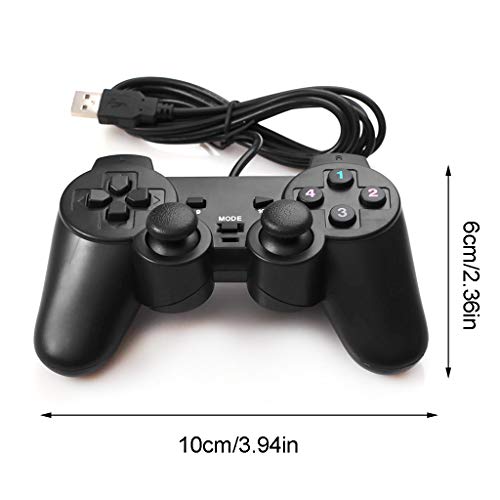 Joypad com fio USB 2.0 controle de jogo gamepad joystick para PC e laptop