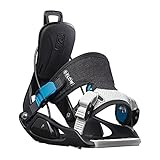Flow Mountain Snowboard Winter Comfort Fit Micron Bindings, Black, Small