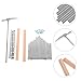 Toyvian Professional Kalimba Thumb Piano Shrapnel Keys Steel Accessory Kit Tuning Hammer for Beginners