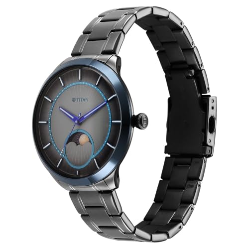 Image of Titan Caleum Sun Moon Phase in Frost Grey - Stellar Edition