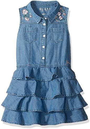 Guess - Vestido azul de encaje con flores para adolescente | Childrensalon