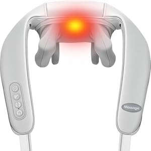 Nackenmassagegerät mit Wärme, Shiatsu Massagegerät, Massagegerät Rücken für Nacken, Rücken, Schulter, Taille, Beine, Muskeln, Weihnachtsgeschenke für Frauen und Männer