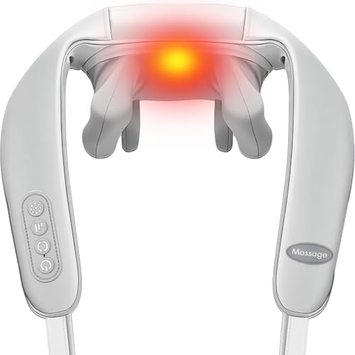 Nackenmassagegerät mit Wärme, Shiatsu Massagegerät,...