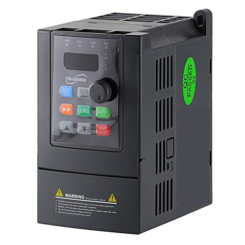 ATO 1 hp 0.75kW VFD, Single Phase to Three Phase VFD Variable Frequency Drive for AC Motor Speed Controls