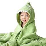 HAGOT Toalla de Baño con Capucha para Bebé, Toallas Bebe con Capucha de Animales 0-5 Años, Regalo Bebe Recien Nacido Niños, Lavable a Máquina, Cocodrilo Verde