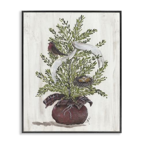 Rustic Bird Nest Seasonal, 11 x 14 Inch Framed Giclée Print