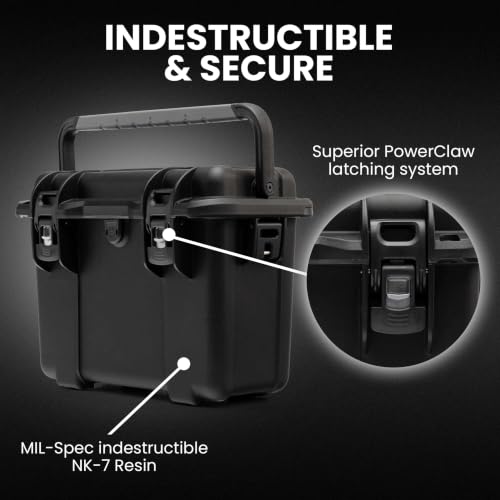 Image of NANUK T30 Waterproof Camera Case with Cubed Foam (16L) - Hard Protective Case for Cameras, Drones & Sensitive Equipment - Dustproof & Impact Resistant - Black
