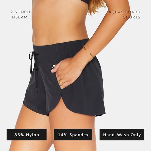 Hurley Women's Standard Aquas 2.5" Boardshort Bottom3