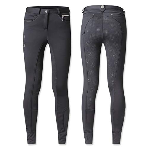 Pantalon softshell femme Kerbl Morzine noir en taille 40 pour les activités extérieures