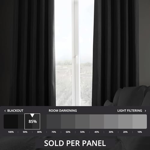 HPD Half Price Drapes Faux Linen Room Darkening Curtains - Image 2