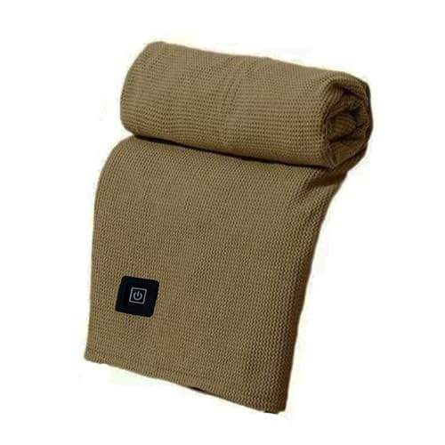 Portable Heated Shawl Wraps for Women - 3 Heating Levels, USB Heated Blanket, 70.86 * 59.50 Inch Green