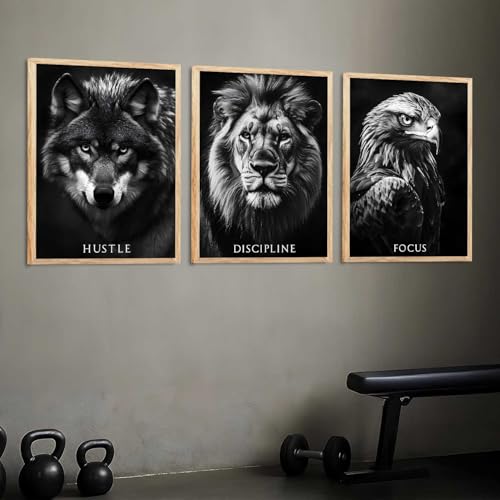 Image of walllane Motivational Quotes Art Framed Posters for Living Room Bedroom Office | Aesthetic Inspirational Poster with Frames GYM Wall Decor Set Of 3 (10X13 inch)