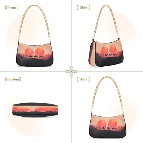 CEBUGI Crossbody Bags for Women Shoulder Purse Camels Walking Handbags Stylish Clutch Purse with Chain Strap2