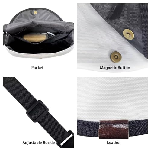 Rainbow Heart Women Vintage Messenger Bag Aztec Tribal Semi Circle Crossbody Bag Clover Music Note Canvas Handbags3