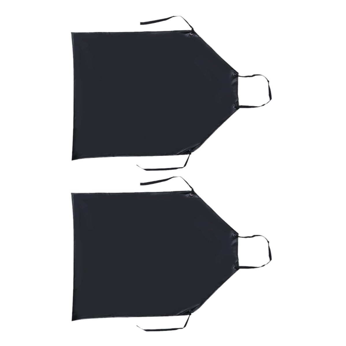 Operitacx 6 Pièces Tablier Imperméable Cuisine en Pvc Noir, Résistant