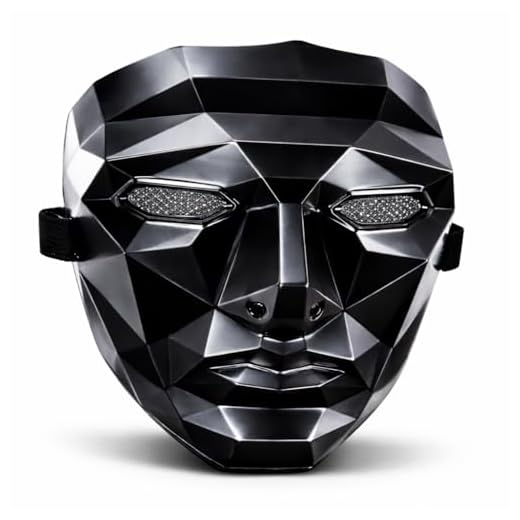 TK Gruppe Timo Klingler The Game Mask skurk – + 1 x spelkort för halloween, karneval och karneval som kostym för män och kvinnor (ösevikt_mask)