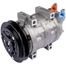 A/C Compressor Replacement for John Deere Excavator 135C 200CLC 210 225CLC 230CLC 270CLC 370C 75C 80C DKS15CH H-Pad 24V 1 Groove 139mm Clutch
