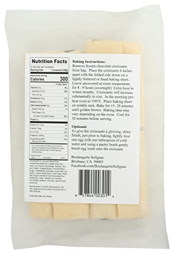 Boulangerie Solignac Take And Bake Chocolate Croissant, 12 Oz #TOP1