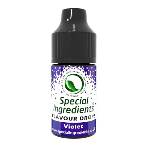 Violet Flavour Drop 30ml Highly Concentrated Versatile Food Flavouring - Vegan, Non GMO, Gluten Free
