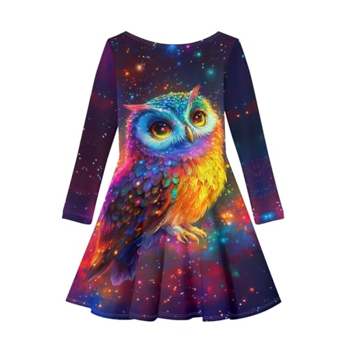 ZFRXIGN Fashion Dresses for Girls Long Sleeve Crew Neck Dress Fall Outfits Clothing Kids Dresses XS-3XL Wedding Guest Dress2