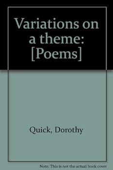 Hardcover Variations on a theme: [Poems] Book