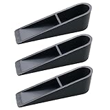 OSALADI 3 Pièces Butées de Porte Anticollision Silicone Noire Stoppeur de Porte Auto Adhésif Protection Murale pour Maison Bureau et Magasin
