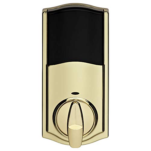 Image of Kwikset 99140-022 SmartCode 914 Z-Wave Plus Deadbolt, Polished Brass