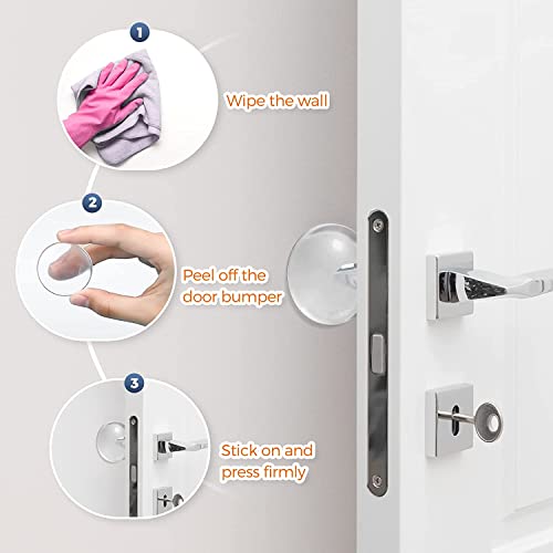 image for Generic Door Stopper Wall Protector,Adhesive Silicone Reusable Bumper 