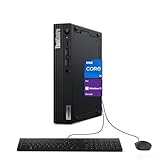 Lenovo ThinkCentre M70q Gen 4 Business Mini Desktop, 13th Gen Intel Core i5-13400T, 16GB RAM, 512GB PCIe SSD, Support 2-Monitor 4K, HDMI, DP, USB A&C, RJ-45, Wired KB & Mouse, Wi-Fi 6, Windows 11 Pro