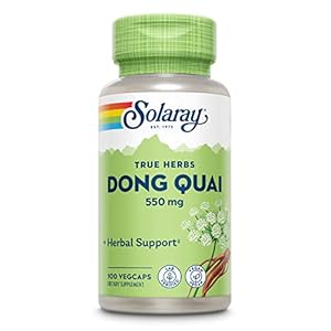 SOLARAY Dong Quai Root 550mg | Healthy Menstrual & Menopausal Support | Womens Health Supplement | Whole Root | Non-GMO, Vegan & Lab Verified | 100ct