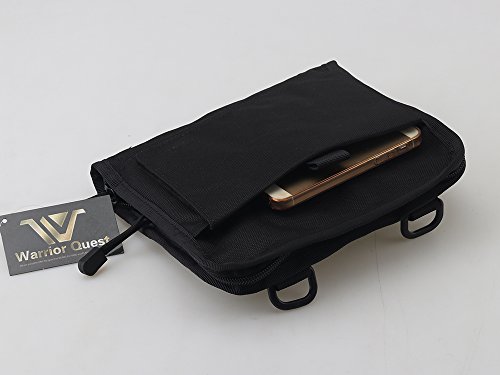 Warrior Quest Low Profile Organizer Pouch – Molle System Utility Pouches Tactical Medical Pouch Tools Accessories Pouch (Black)