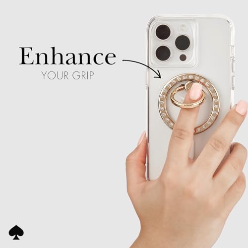 Kate Spade New York Magnetic Phone Ring Grip with Stand - Removable and Collapsible - Set in Stone by kate spade new york - Image 2