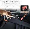 Car Steering Wheel Lock, Car Seat Belt Lock with 3 Keys Double Car Anti Theft Device Fits Most Vehicles, Trucks, SUVs, and Vans (Black) #1