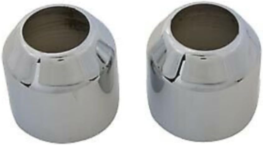 41mm Fork Boot Cover Chrome Deuce Style Compatible with Harley-Davidson