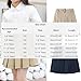 Girls Back to School A-Line Pleated Mini Skirt High Waisted Preppy Style Uniform School Cute Tennis Skirts for 5-15 Years