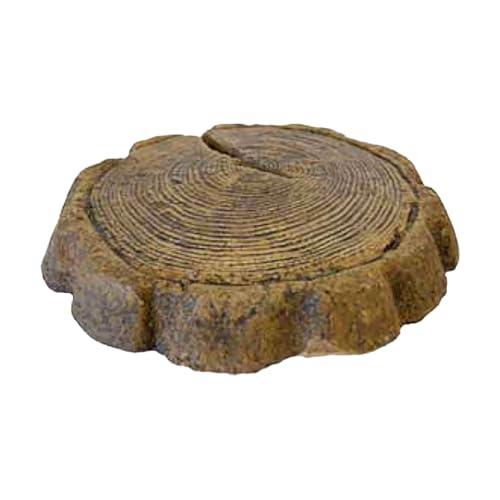 Solid Rock Stoneworks Small Log Stepping Stone Espresso