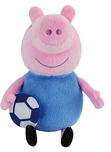 Jemini 024261 Peppa Pig T’CHOUPI Plüschtiere, Fußball, +/-17 cm, Mehrfarbig, 2 Stück