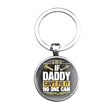 Super comme message Porte-clés en verre - Si papa Cant Fix It, silverl