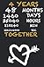 Produktbild 4 YEARS 48 Months 1460 Days TOGETHER: Notebook Birthday Gift Lined Notebook / Journal Gift, 120 Pages, 6x9, Soft Cover, Matte Finish