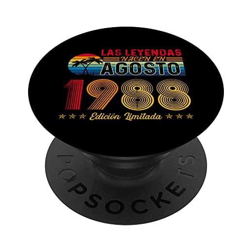 Las Leyendas nacen en Agosto 1988 34 cumpleaños Camiseta PopSockets PopGrip Intercambiable