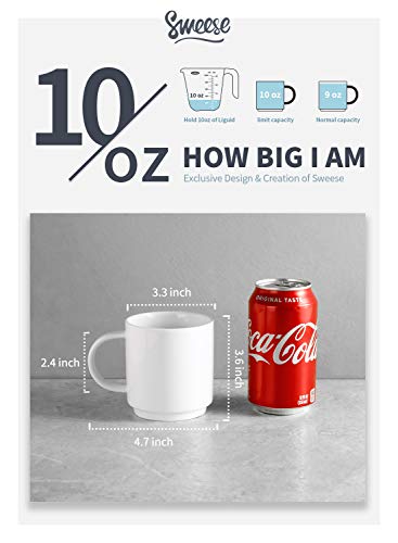 image for Sweese 616.001 Stackable Coffee Cups - 10 Ounce for Specialty Coffee D