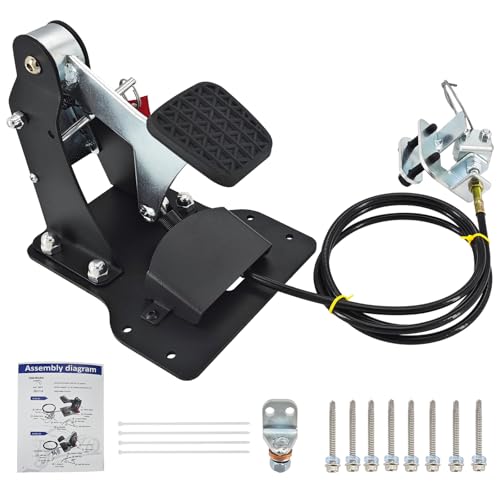 MAIXIUNIAN ACAR-B9 Universal Passenger Side Dual Brake Pedal, Right Hand
