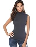 Basic Rolli aus dünnem und elastischem Stoff, ist dehnbar genug, dass der Kopf leicht durchzieht. Diese Shirt in hellen Farben sind durchsichtig. Fgurbetont Form der schmale Schnitt zaubert eine tolle Silhouette.