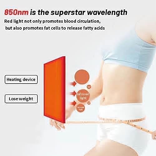 635/850nm Red Light Therapy Belt Lipo Laser Wrap Mat Body Slim Belly Pad,Large Size, 210 Light Beads, Especially Suitable for Removing Abdominal and Thigh Fat - Thumbnail 6