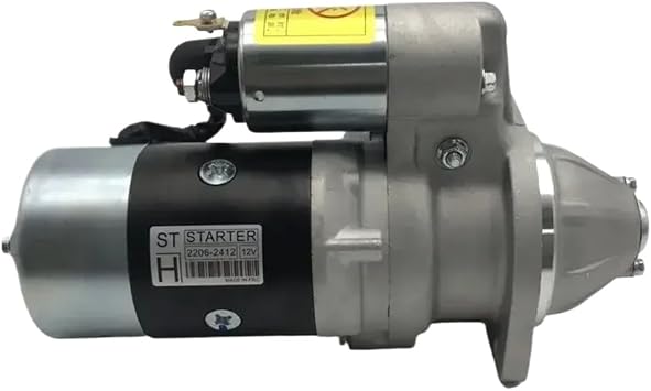 12V Starter Motor 2206-2412 129908-77000 Compatible With Xugong 60D S13-41D Excavator Parts QDJ1431C9