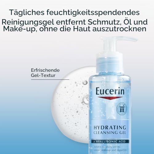 Eucerin, feuchtigkeitsspendendes Reinigungsgel + Hyaluronsäure, 200 ml (6,8 fl oz) – Ansicht 3