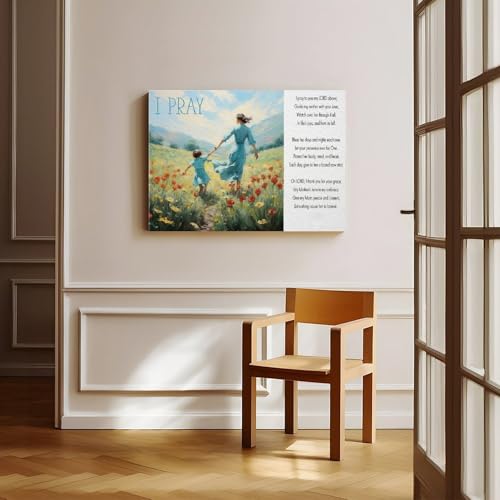 Poster sur toile de prière 60x90 cm pour déco de chambre - 6