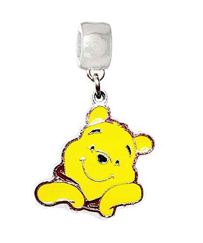 WINNIE THE POOH EEYORE AND TIGGER FRIEND CHARM SLIDE PENDANT FOR NECKLACE EUROPEAN CHARM BRACELET (Fits Most Name Brands) DIY ETC