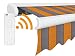 Produktbild Arilco Elektrische Vollkassettenmarkise Kassettenmarkise Gelenkarmmarkise Markise Sonnenmarkise Sonnenschutz in vielen Farben und Größen wählbar in der Kassettenfarbe Weiss (6m x 3,5m, Strand)