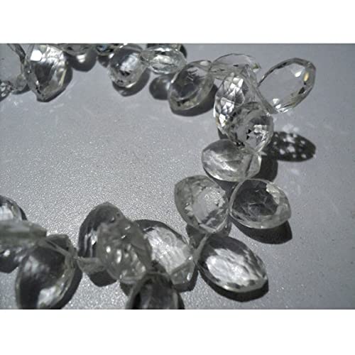 Quartz Crystal Faceted Briolette : créez vos bijoux d'été et accessoires bohèmes